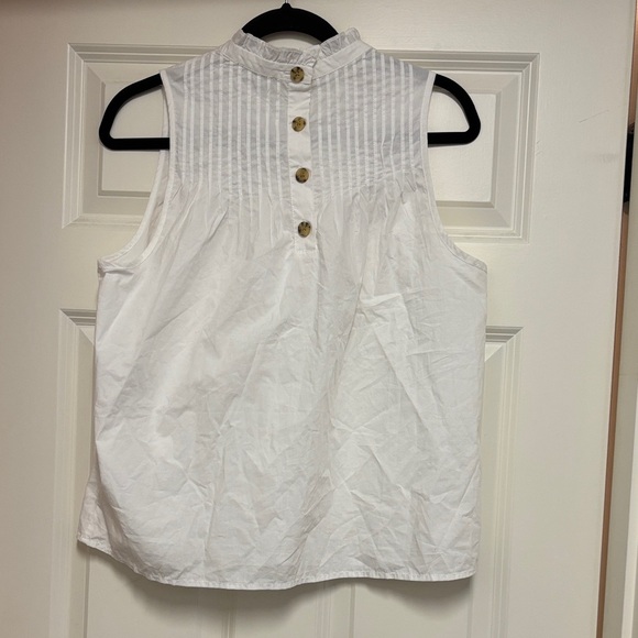 J. Crew White Sleeveless Blouse - Picture 5 of 5